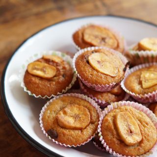 Mini Bananen Chocolate Chip Muffins